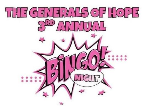 The General's of Hope's 3rd Annual Night of Hope Bingo!